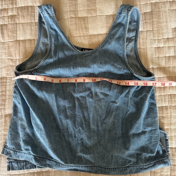 Ilana Kohn chambray Roxy tank Medium - Picture 2 of 5